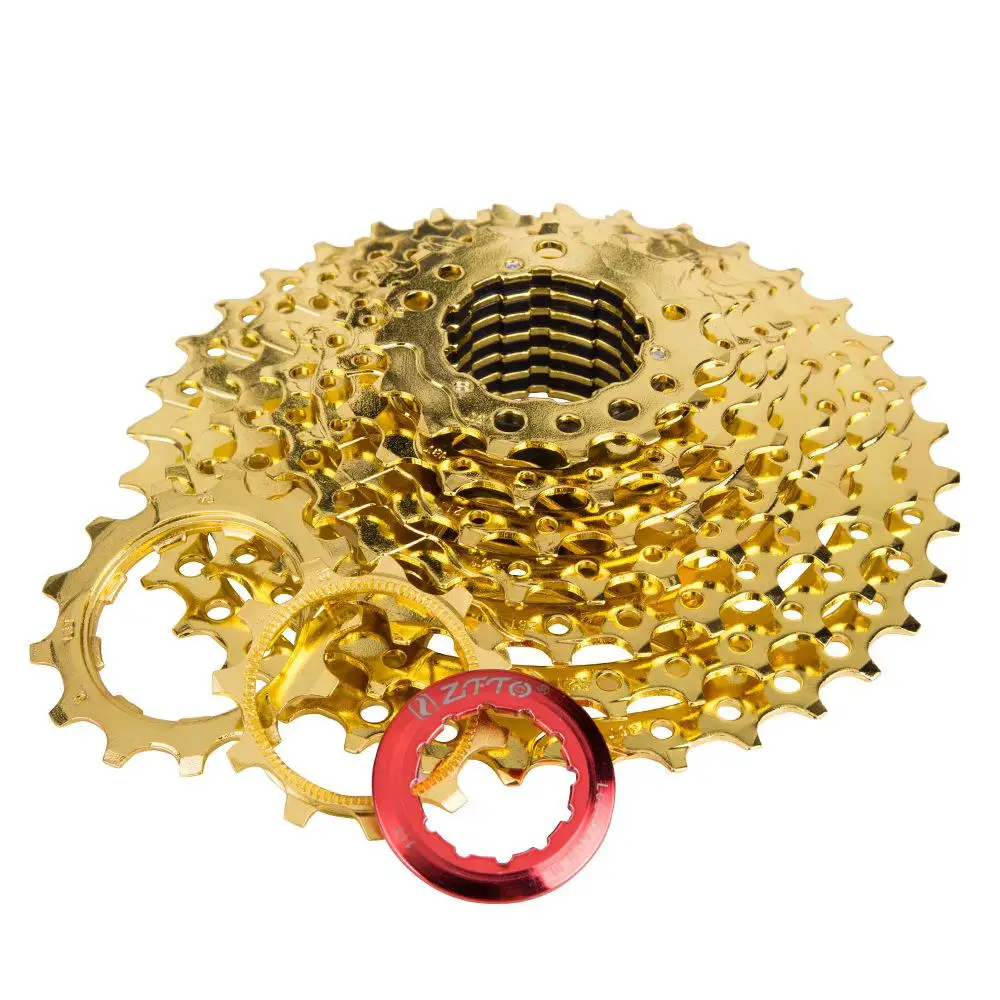 

Mounchain ZTTO 9s Cassette 11-36T 9 Speed Freewheel Flywheel Sprocket Gold Cassette Flywheel Bicycle Parts