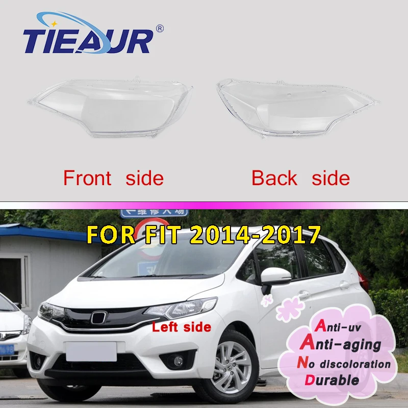 Для Honda фара для модели Fit Прозрачная крышка объектива 05 17 пластиковая фары