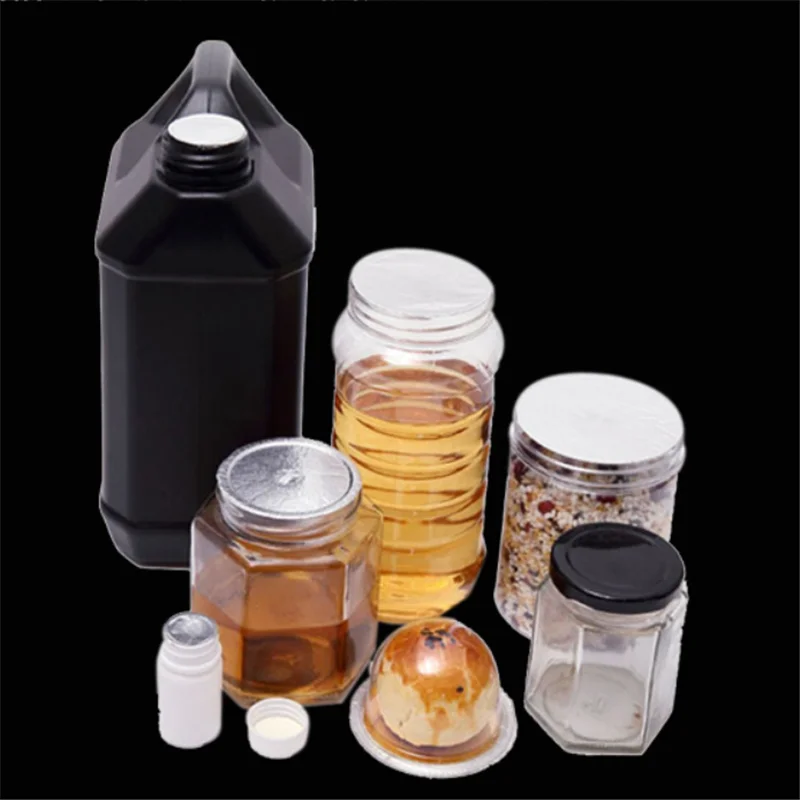 200 шт. ПЭТ/ПЭ/ПП/ПЭНД/стекло/акрил уплотнение алюминиевой фольги! Фотоэлемент