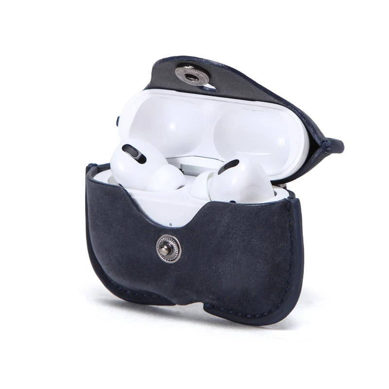 Чехол из натуральной кожи для AirPods Pro coque Bluetooth наушники защитный чехол зарядный Air