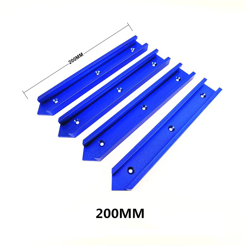 200mm Blue T-Track части перекрестка алюминиевый сплав t-слот соединительные части Деревообрабатывающие инструменты - Цвет: 200mm Blue