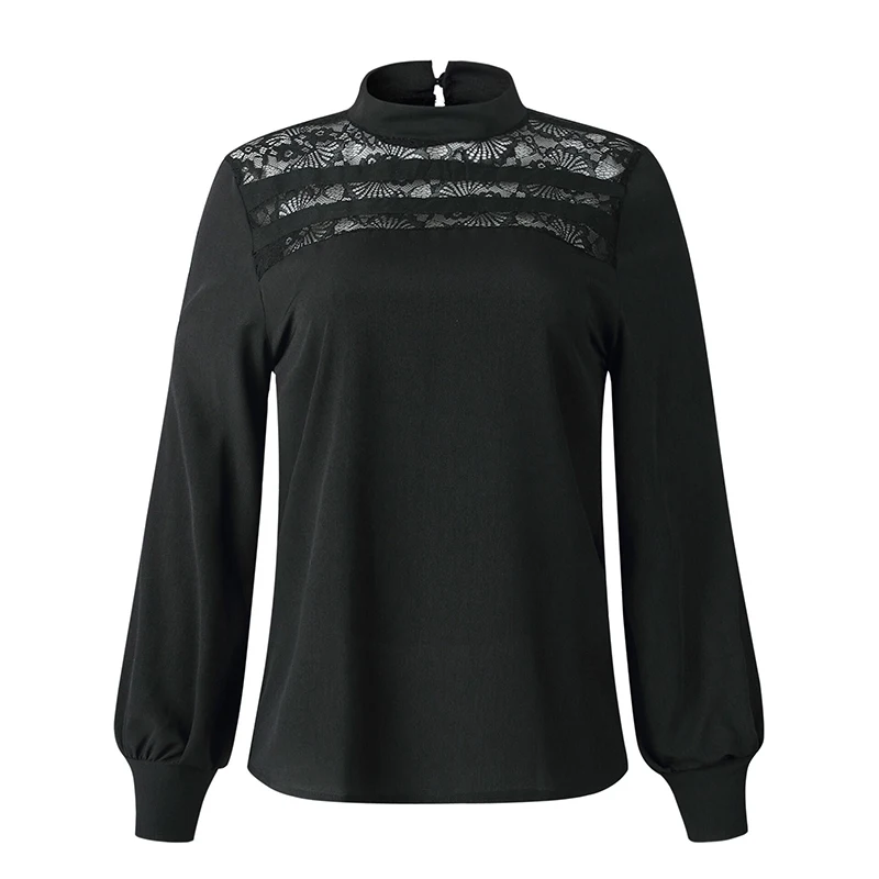 Новые женские офисные блузки винтажные кружевные цветочные рубашки для женщин с