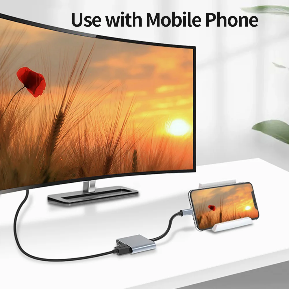 USB-концентратор tebe док-станция 2 в 1/4 1/5 1 с Type-C на 4K HDMI поддержкой MST для Macbook HP |