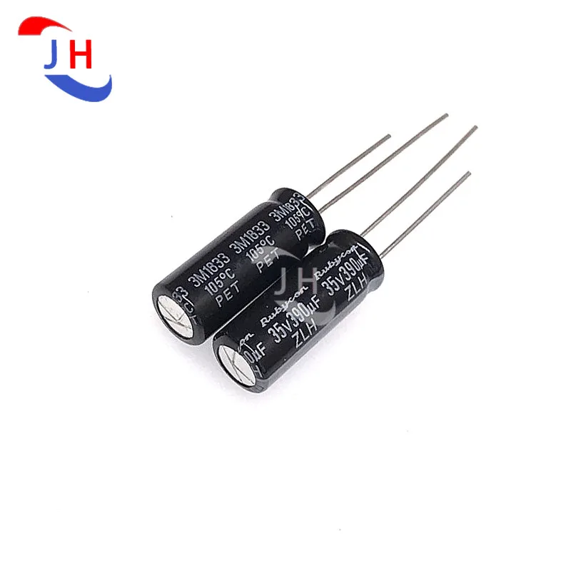 10 шт. электролитический конденсатор 35v390uf 8*20 ZLH высокочастотный длительный срок
