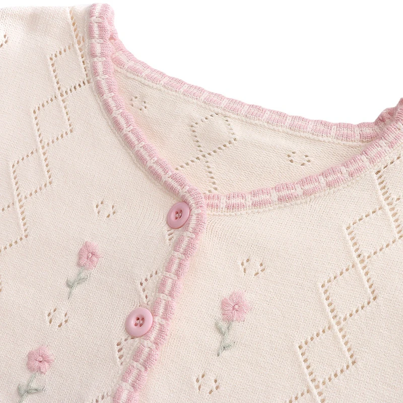 Свитер женский однобортный жаккардовый с длинным рукавом