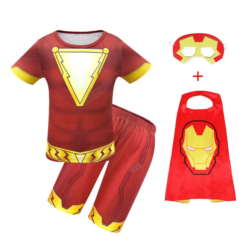 Детский супергерой косплей вечерние костюм Детская Пижама с изображением