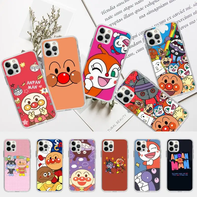 Модный чехол для телефона Anpanman iPhone 13 12 mini 11 pro Xs max Xr X 8 7 6 6s Plus 5s | Мобильные телефоны