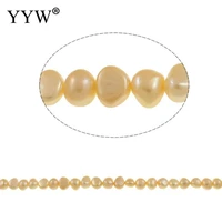 aa baroque freshwater pearl beads natural pink loose beads for diy elegant necklace bracelet jewelry making 8 9mm