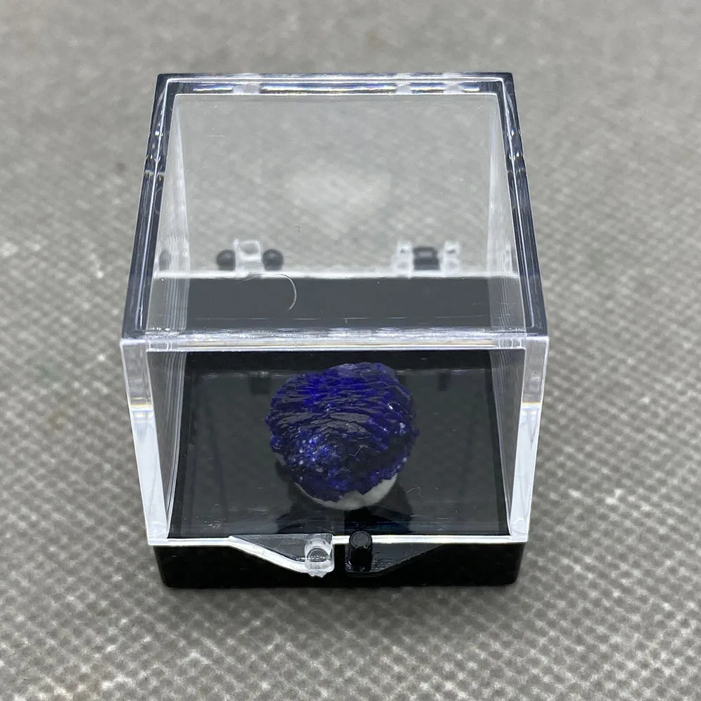 

Natural azurite mineral cristal espcime da provncia de anhui, china .+Box3.5cm H8