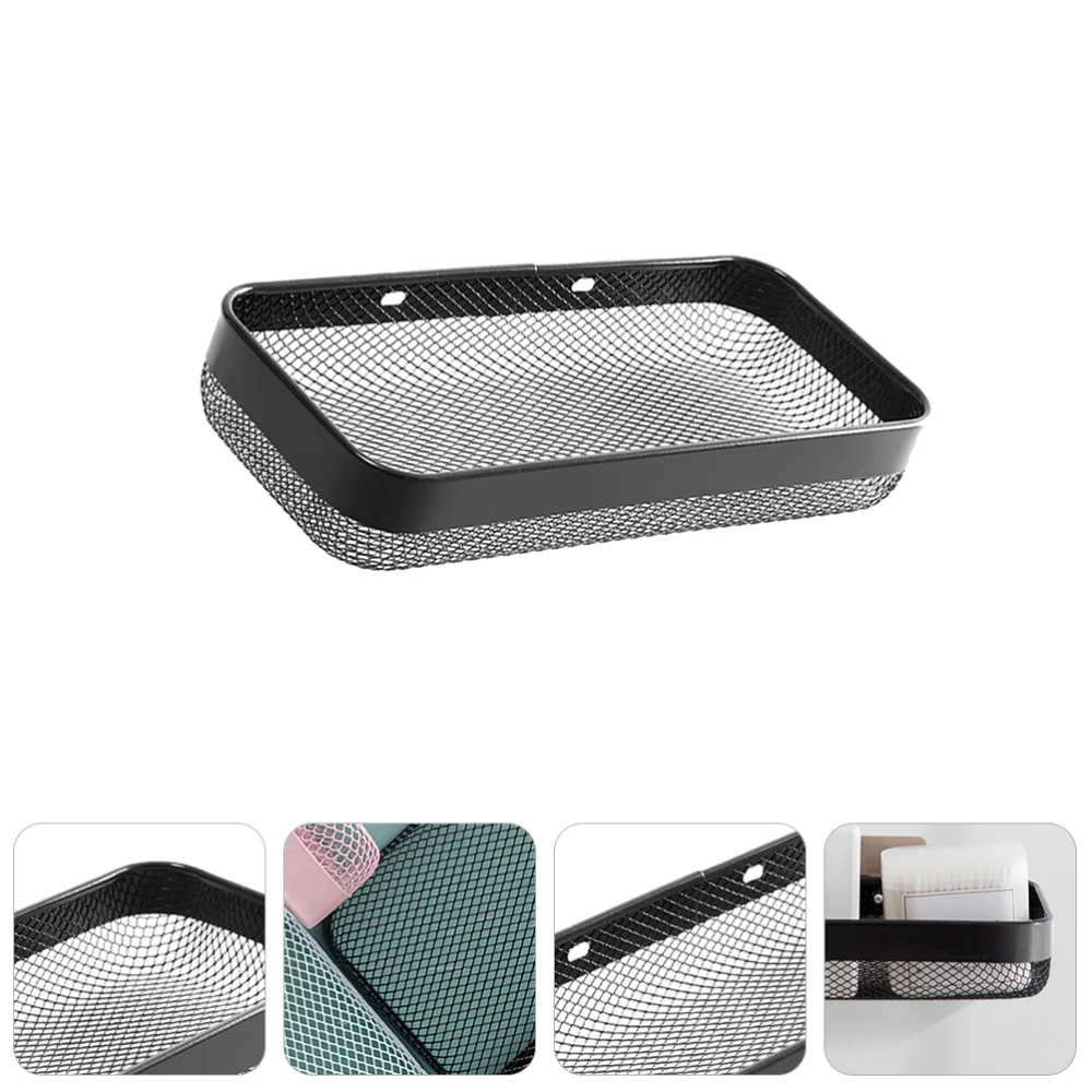 

1pc Punch-free Iron Bathroom Storage Holder Multi-function Storage Shelf