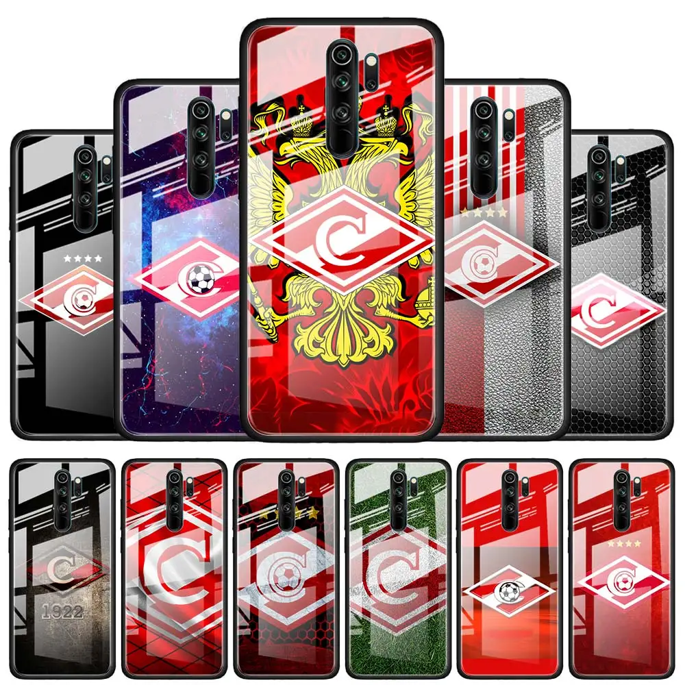 

Spartak Moscow for Xiaomi Redmi K40 K30 K20 Pro Plus 9C 9A 9 8A 7 Luxury Shell Tempered Glass Phone Case Cover