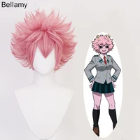 anime my hero academia ashido mina cosplay hairwear short pink hair cosplay wig wig cap