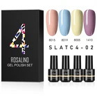 Гель-лак ROSALIND полуперманентный Гибридный для ногтей, 4 шт., 7 мл