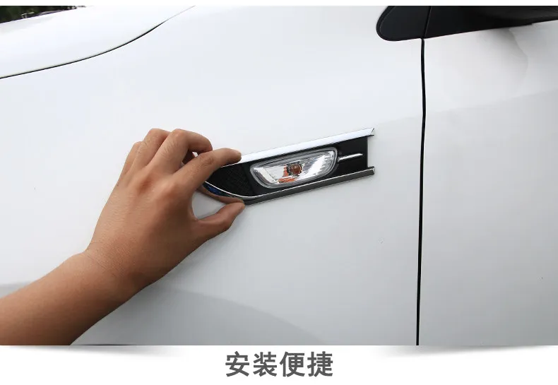 2 шт. автомобильный значок наклейка в форме лезвия на крыло боковая s для Kia Rio 4 2017