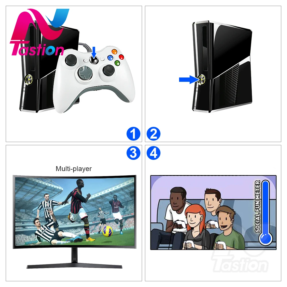 Проводной USB коврик джойстик игровой контроллер для Microsoft Xbox 360 и ПК Windows |