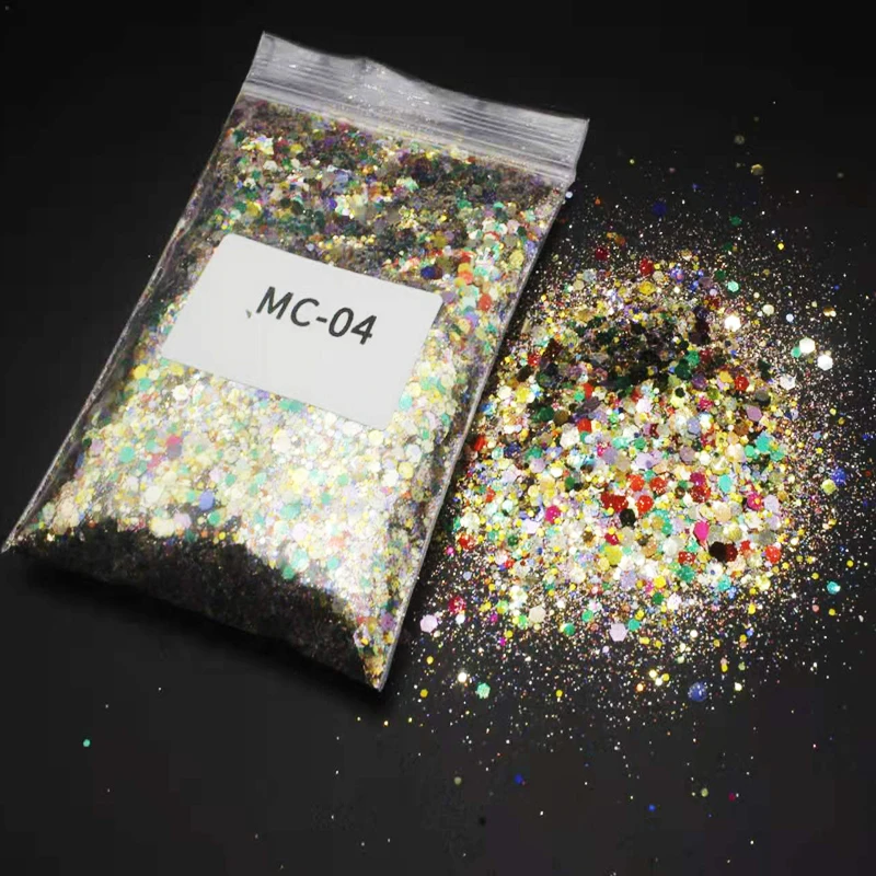 

Лазерные блестки для дизайна ногтей, 50 г