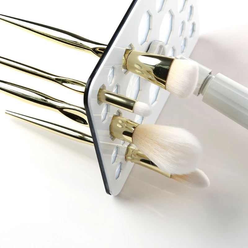 26 отверстий Держатель кисти для макияжа стойка сушки воздуха Органайзер полка