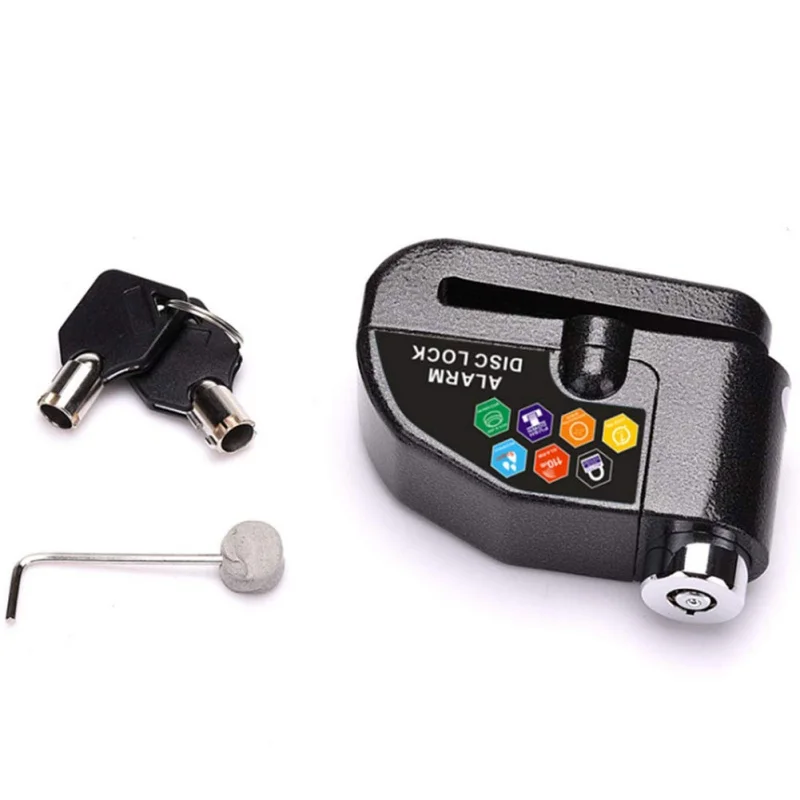 Motorcycle Alarm Lock Motorbike Anti-theft Alarm Wheel Disc Brake Security Safety Siren Lock Waterproof Warning Alarm Disc Lock