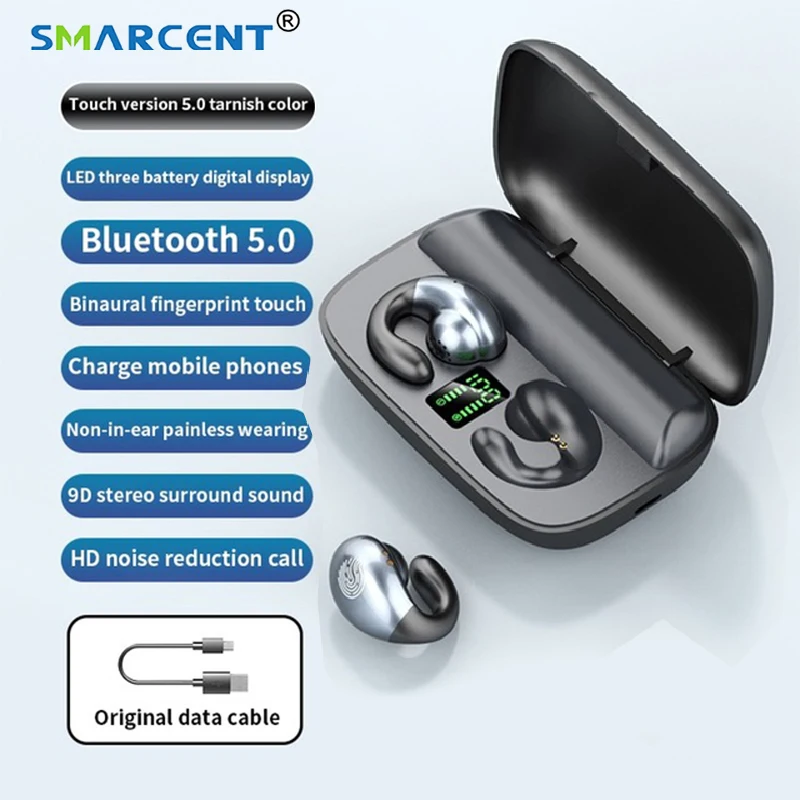 TWS беспроводные Bluetooth наушники Гарнитура Проводимость Hifi стереонаушники Мягкие