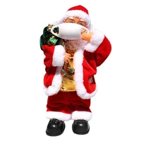 santa claus electric music doll christmas decors new year gifts for kids santa claus doll twerking singing xmas decoration home