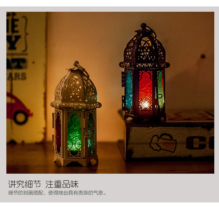 Марокканский белый подсвечник подвесной скандинавский Ретро металлический