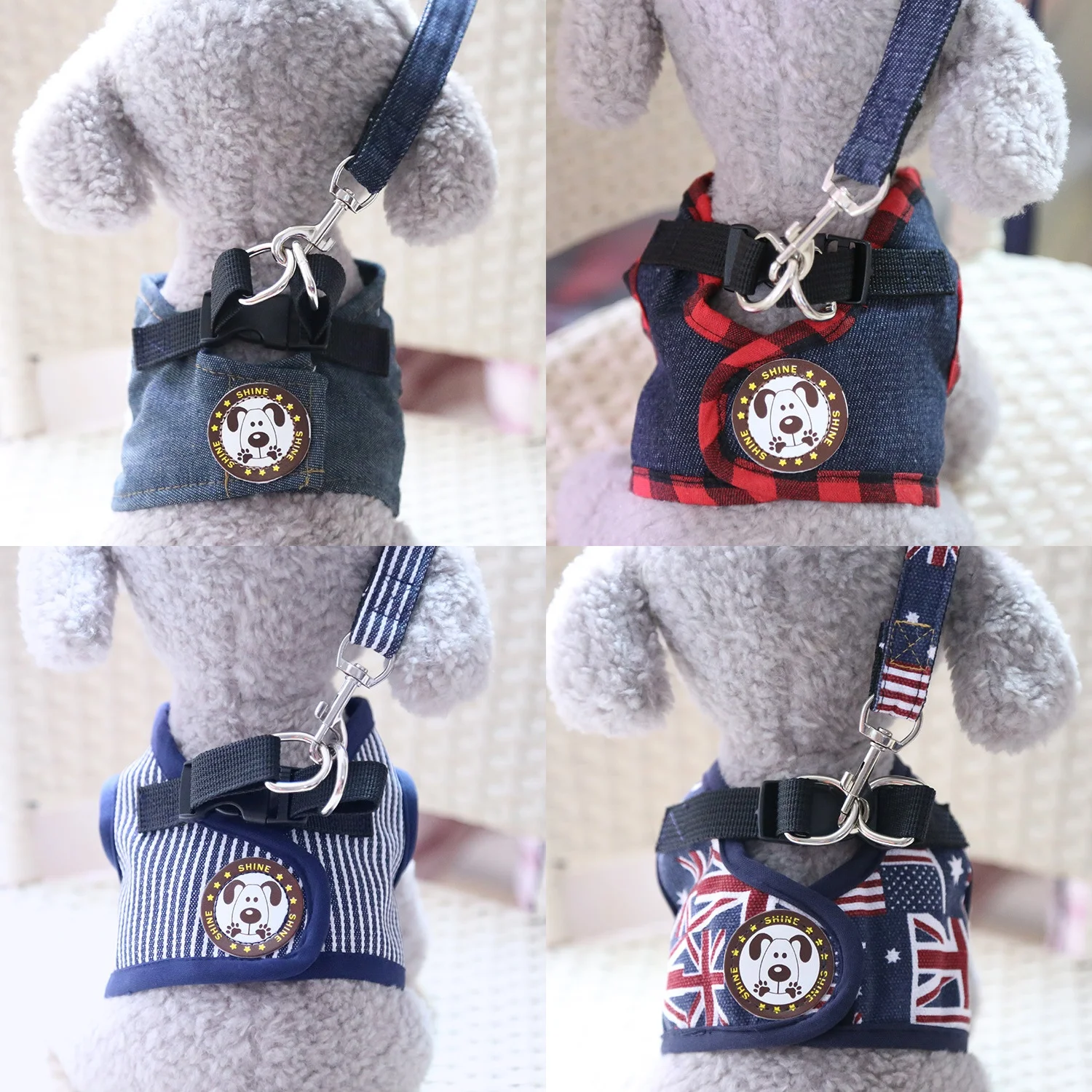 

Pet Harness Cat Dog Harness Leash For Dogs Comfortable Cowboy Dog Vest For Dogs Small And Medium Pet Products Traction Suit