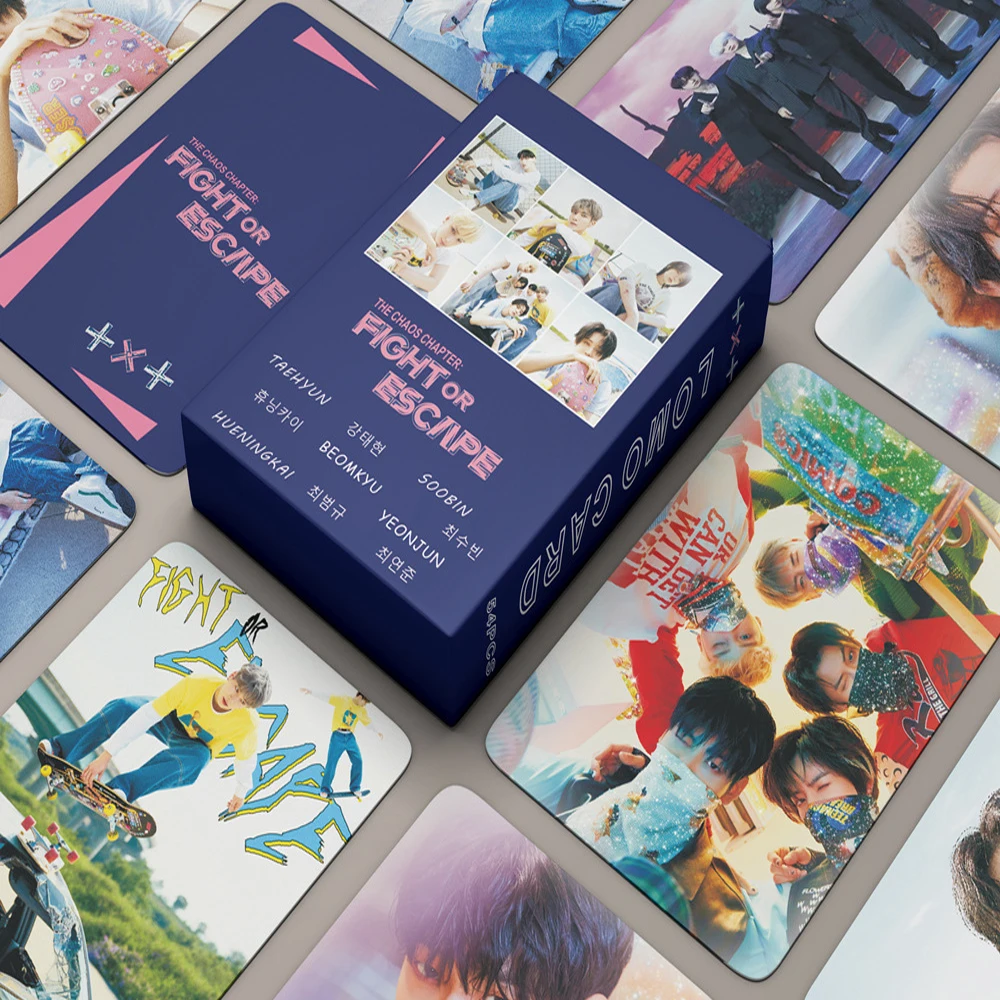 

54pcs/box KPOP Group TXT The Chaos Chapter: FIGHT OR ESCAPE Photo Lomo Card Photocards Photo fan gift