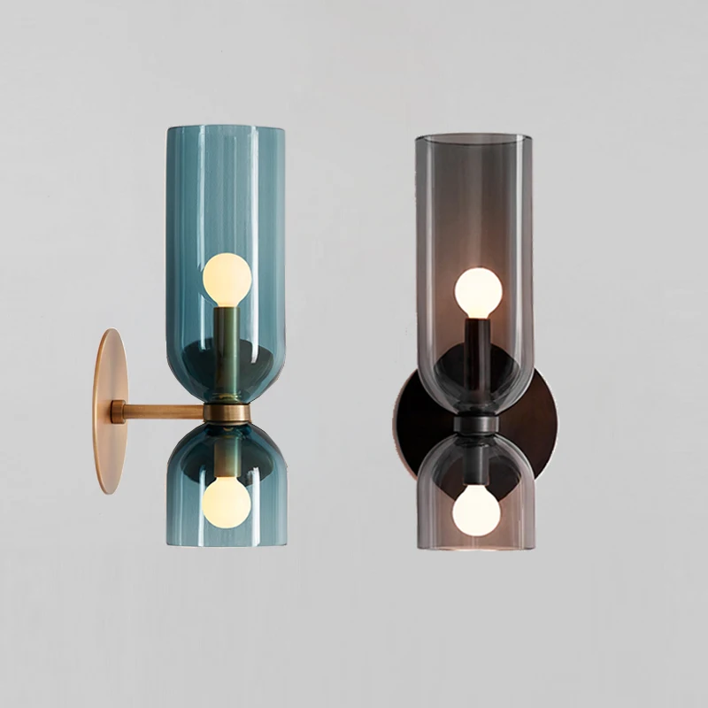 

Wall Light Nordic Modern Led Tricolor Glass Wall Lights For Bedroom Living Room Home Decor Loft Stairs Light Bedside Wall Lamp