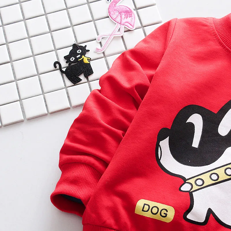 Baby Girl Cute T Shirts Dog Pattern Cotton Boys For Boy Spring Long Sleeve Kids Clothes Tees T-shirts | Детская одежда и обувь