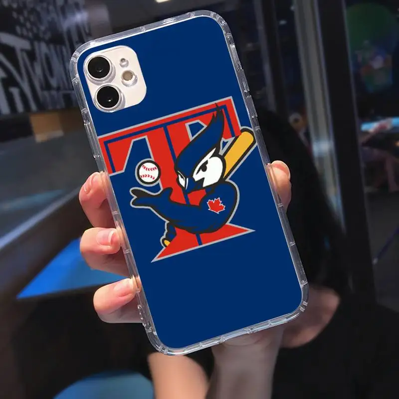 

T-Toronto Blue Jays Soft Phone Case Transparent Case For Iphone 6 6s 7 8 Plus XR X XS 11 12 Pro Max