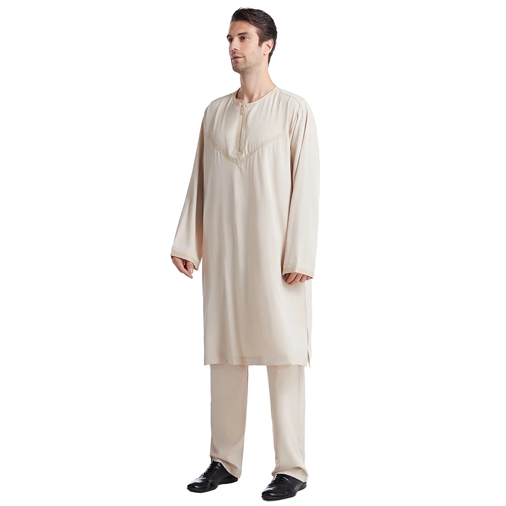 Muslim Fashion Suit Pakistan Islamic Clothing Abayas Robe Saudi Arabia Kleding Mannen Kaftan Oman Qamis Homme Musulman De Mode