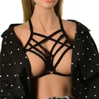 2021 Strappy тела жгут бюстгальтер для Для женщин мягкая ажурная Блузка в клетку бюстгальтер бандаж сексуальное женское белье размера плюс фестиваль, ботинки для панков и готов, Рейв