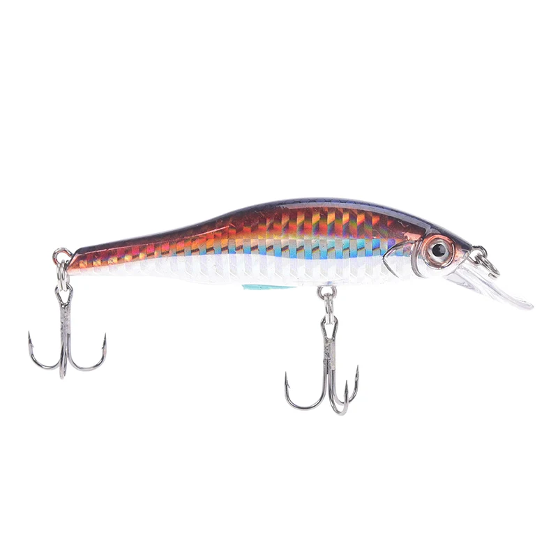 

1pc Laser Minnow Fishing Lure Sinking Artificial Hard Bait 3D Eyes Fishing Wobblers Crankbait Minnows