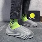 Мужские сандалии из пены, мягкие Нескользящие шлепанцы, для улицы и пляжа, сланцы, летняя обувь для воды, 2021