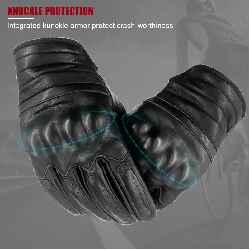 Тактические Спортивные перчатки из овчины для езды на мотоцикле износостойкие