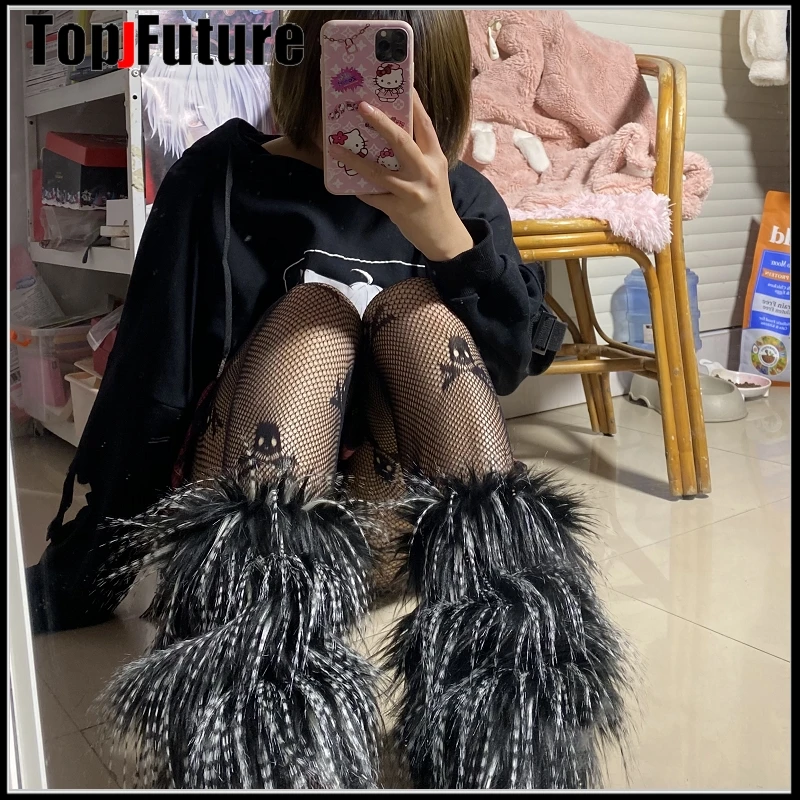 Леопард прекрасный женские гетры осень зима женская обувь на мягкой платформе