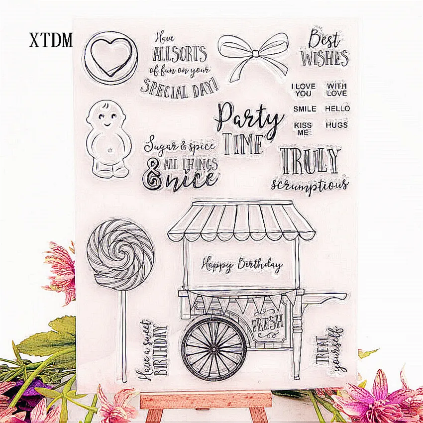 Лидер продаж прозрачный штамп вечерние силиконовый с цветочным узором сделай