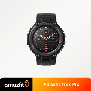 global version amazfit trex pro gps outdoor smartwatch waterproof 18 day battery life 390mah smart watch for android ios phone free global shipping