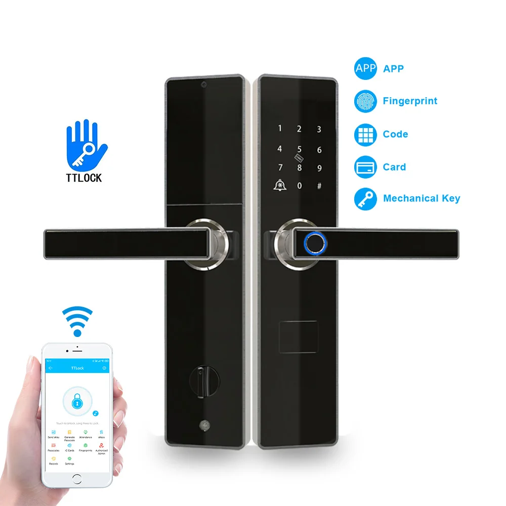 Электронный умный дверной замок YOHEEN TTLock приложение Bluetooth Wi-Fi для дома офиса