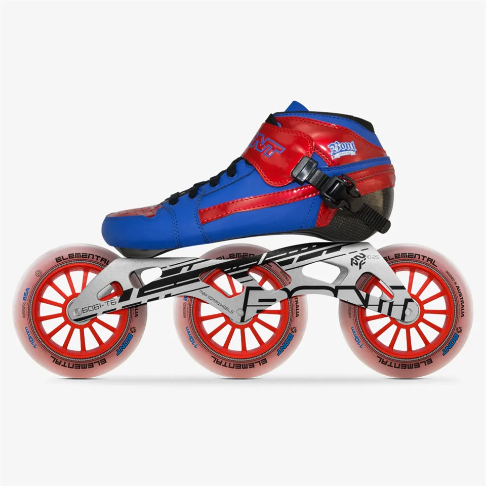 Профессиональные скоростные роликовые коньки Bont Pursuit 3*90/100/110 мм из углеродного