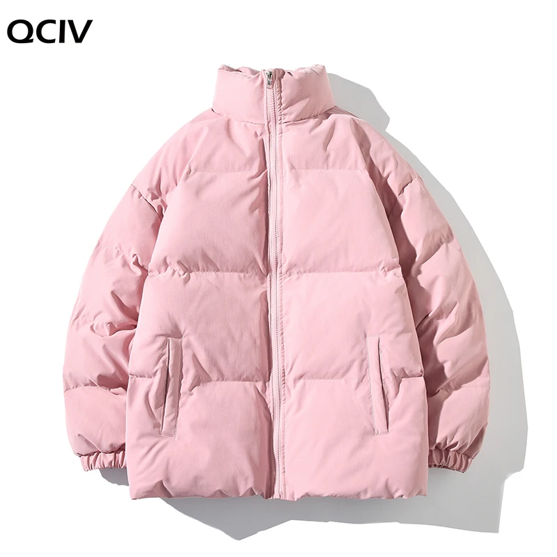 Winter Jacket Men Parkas Thicken Warm Coat Mens Stand Collar Jackets Solid Color Parka Coat Women Fashion New Streetwear 5XL