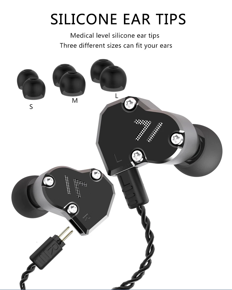 Revonext QT2s 2DD+ 1BA гибридные наушники в ухо HIFI DJ монитор для бега спортивные наушники ушные наушники гарнитура вкладыши обновленный QT2