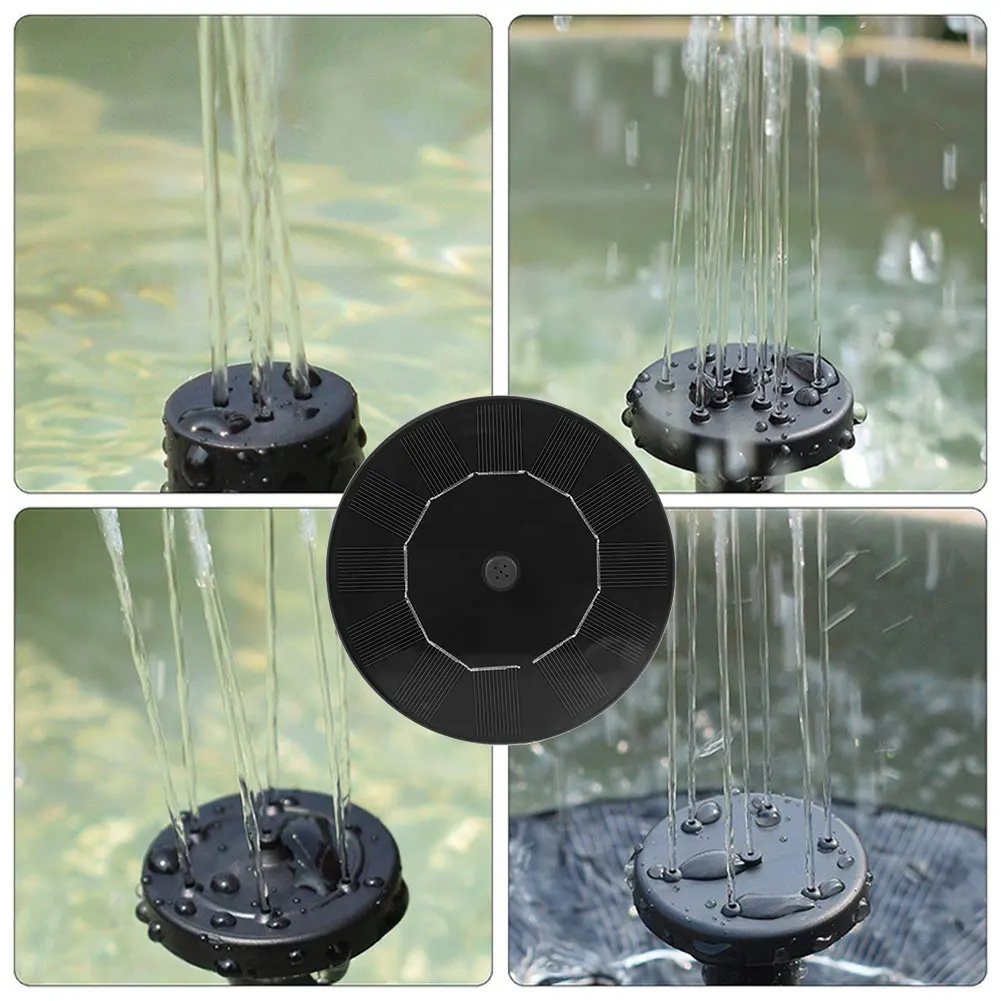 Плавающий водяной фонтан на солнечной батарее садовый с водяным насосом