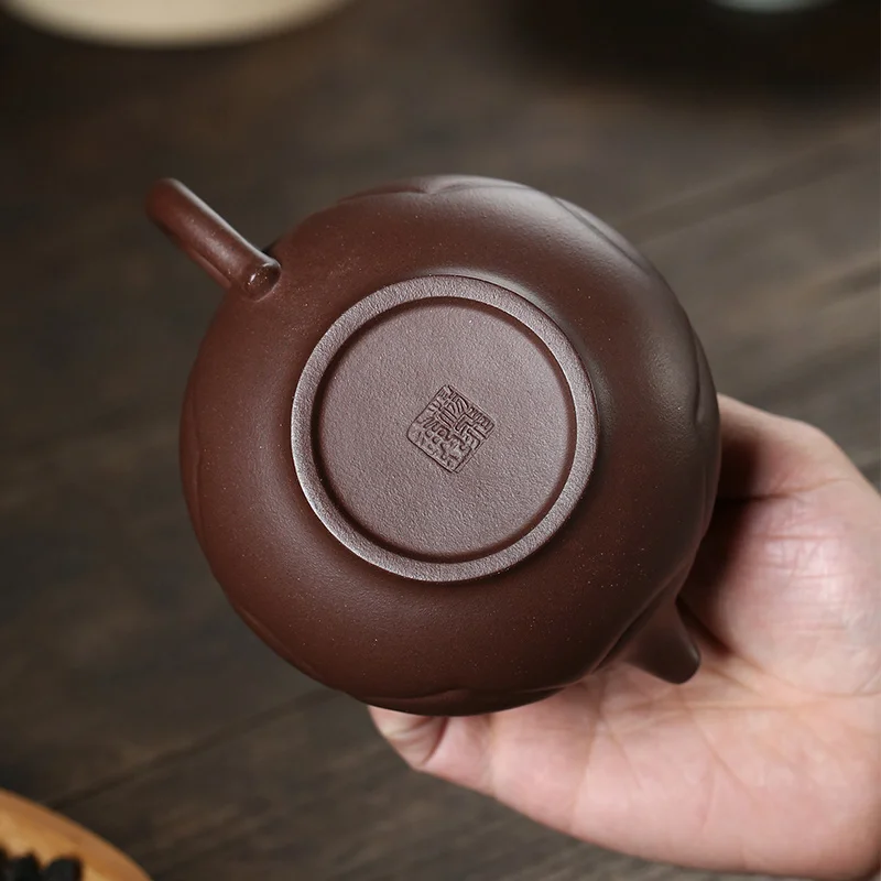 

Hide pot of yixing recommended pure manual authentic undressed ore purple clay teapot tea famous wishful pot