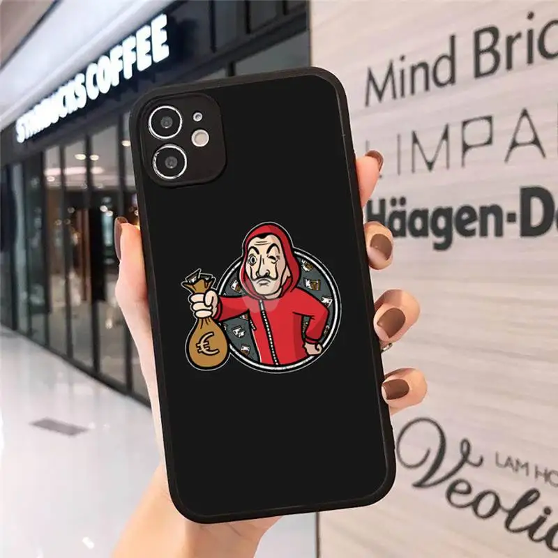 

Money Heist paper house tv movie Phone Case Matte Transparent for iPhone 7 8 11 12 s mini pro X XS XR MAX Plus cover funda