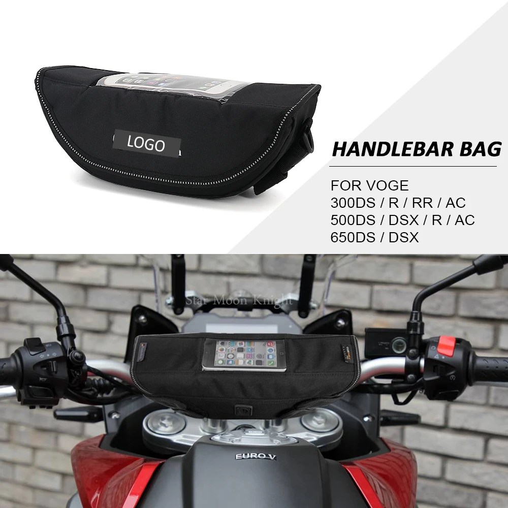 

For Voge 300DS 300R 300RR 300AC 500DS 500DSX 500R 500AC 650DS 650DSX Motorcycle Handlebar Waterproof Bag Storage Travel Tool Bag