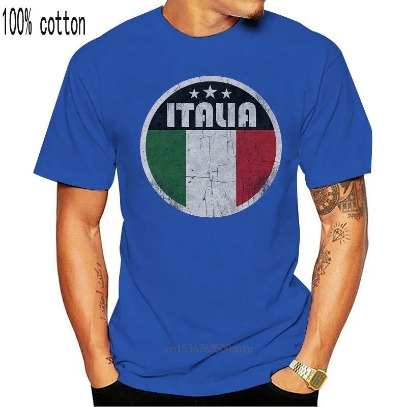 

Lost Gods Italy Flag Circle Mens Graphic T Shirt