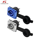 50 шт. водонепроницаемый 20A соединитель Powercon шасси NAC3MPA-1(power-in) и NAC3MPB-1(power-out) 316 ''плоский таб клеммы гнездо