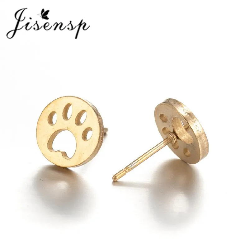 Jisensp уникальные модные ювелирные изделия милые серьги-гвоздики с изображением