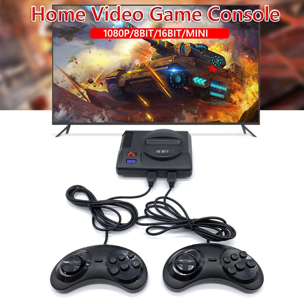Супер ретро мини ТВ Видео игровая консоль SG816 для Sega Mega Drive MD 16 бит 86 игр 8 605